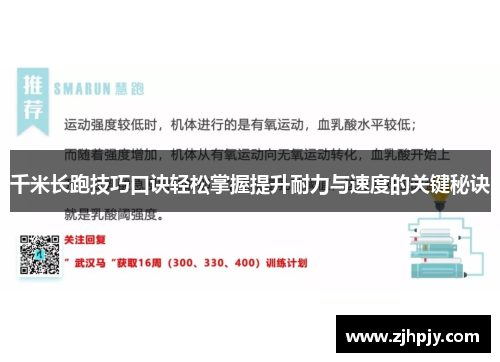 千米长跑技巧口诀轻松掌握提升耐力与速度的关键秘诀